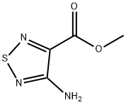 4-氨基-1,2,5-噻二唑-3-甲酸甲酯 结构式