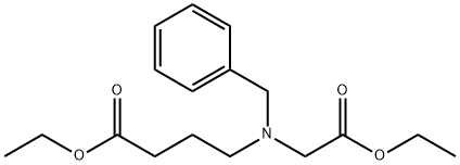4 - (苄基乙氧基羰基甲基 - 氨基) - 丁酸乙酯 结构式
