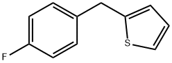 2-(4-氟苄基)噻吩 结构式