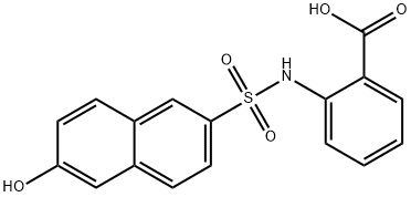 2-(2-hydroxynaphthalene-6-sulfonamido)benzoic acid 结构式