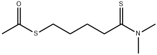 Ethanethioic  acid,  S-[5-(dimethylamino)-5-thioxopentyl]  ester 结构式