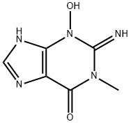 1,2,3,7-Tetrahydro-3-hydroxy-2-imino-1-methyl-6H-purin-6-one 结构式