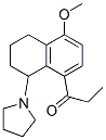 1-(5-Methoxy-8-propionyl-1,2,3,4-tetrahydronaphthalen-1-yl)pyrrolidine 结构式