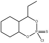 Hexahydro-2-chloro-4-ethyl-4H-1,3,2-benzodioxaphosphorin 2-sulfide 结构式