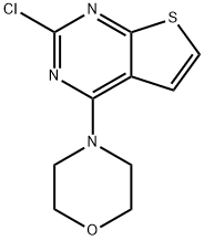 2-氯-4-吗啡啉基噻吩并[2,3-D]嘧啶 结构式
