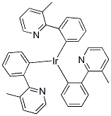三[2-(3-甲基-2-吡啶基)苯基]铱 结构式