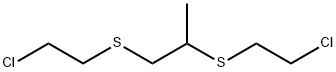 丙烷-1,2-二基双((2-氯乙基)硫烷) 结构式