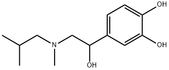 4-[1-Hydroxy-2-[methyl(2-methylpropyl)amino]ethyl]-1,2-benzenediol 结构式