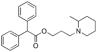 Diphenylacetic acid 3-(2-methylpiperidino)propyl ester 结构式