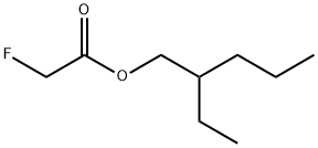 Fluoroacetic acid 2-ethylpentyl ester 结构式