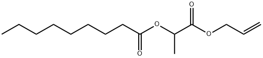 2-O-Nonanoyllactic acid allyl ester 结构式