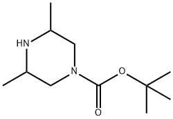 1-BOC-3,5-二甲基哌嗪 结构式