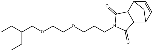 N-[3-[2-(2-Ethylbutoxy)ethoxy]propyl]norborn-5-ene-2,3-dicarboximide 结构式