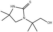 1-(1,1-Dimethyl-2-hydroxyethyl)-4,4-dimethyl-2-imidazolidinethione 结构式