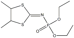 N-(4,5-Dimethyl-1,3-dithiolan-2-ylidene)phosporamidic acid O,O-diethyl ester 结构式
