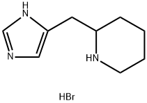 2-(1H-IMIDAZOL-4-YLMETHYL)PIPERIDINE 2HBR 结构式