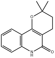 2,3,4,6-Tetrahydro-2,2-dimethyl-5H-pyrano[3,2-c]quinolin-5-one 结构式
