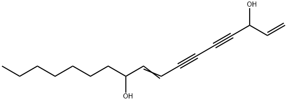 1,8-十七碳二烯-4,6-二炔-3,10-二醇 结构式