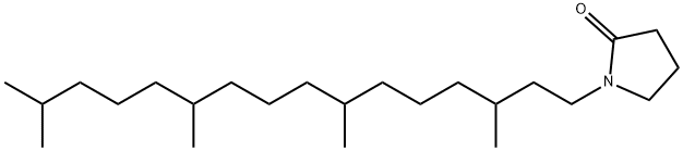1-(3,7,11,15-Tetramethylhexadecyl)pyrrolidin-2-one 结构式