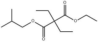 Diethylmalonic acid 1-ethyl 3-isobutyl ester 结构式