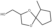 6-Methyl-1,4-dioxaspiro[4.4]nonane-2-methanol 结构式