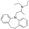 5-[2-(Diethylamino)propyl]-10,11-dihydro-5H-dibenz[b,f]azepine 结构式