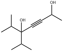 6-Methyl-5-isopropyl-3-heptyne-2,5-diol 结构式