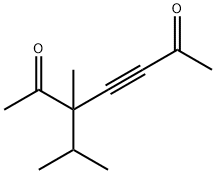 5-Methyl-5-isopropyl-3-heptyne-2,6-dione 结构式