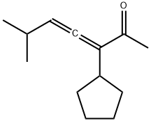 3-Cyclopentyl-6-methyl-3,4-heptadien-2-one 结构式