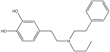 4-[2-[(2-Phenylethyl)propylamino]ethyl]-1,2-benzenediol 结构式