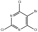 2,4,6-三氯-5-溴嘧啶 结构式