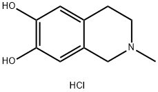 二甲基-1,2,3,4-四氢-6,7-异喹啉二醇盐酸盐 结构式