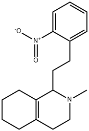 2-Methyl-1-(2-nitrophenethyl)-1,2,3,4,5,6,7,8-octahydroisoquinoline 结构式