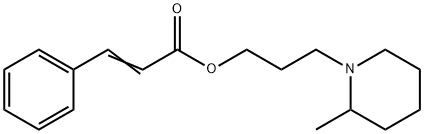 3-Phenylpropenoic acid 3-(2-methylpiperidino)propyl ester 结构式