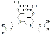 NNNNTETRAKIS2DIHYDROXYBOROXYPROPYLETHYLENEDIAMINE 结构式