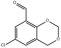 6-氯-4H-1,3-苯并二氧杂芑-8-甲醛 结构式
