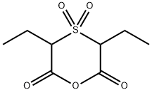 1,4-Oxathiane-2,6-dione,3,5-diethyl-,4,4-dioxide(9CI) 结构式