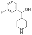 (3-氟苯基)(哌啶-4-基)甲醇 结构式
