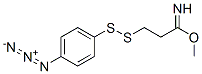 methyl 3-((4-azidophenyl)dithio)propionimidate 结构式