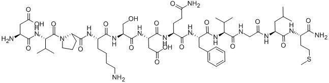 肛褶蛙肽 结构式