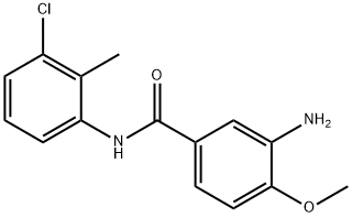 3-氨基-N-(3-氯-2-甲基苯基)-4-甲氧基苯甲酰胺 结构式