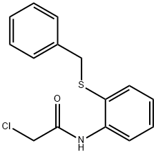 N-[2-(BENZYLTHIO)PHENYL]-2-CHLOROACETAMIDE 结构式