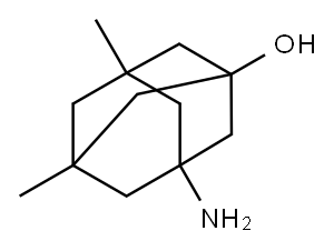 1-氨基-7-羟基-3,5-二甲基金刚烷 结构式