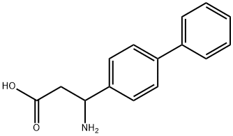 3-AMINO-3-BIPHENYL-4-YL-PROPIONIC ACID 结构式