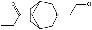 3-(2-Chloroethyl)-8-propionyl-3,8-diazabicyclo[3.2.1]octane 结构式