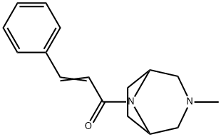 3-Methyl-8-(3-phenylacryloyl)-3,8-diazabicyclo[3.2.1]octane 结构式