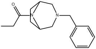 3-Benzyl-8-propionyl-3,8-diazabicyclo[3.2.1]octane 结构式