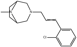 3-[3-(o-Chlorophenyl)allyl]-8-methyl-3,8-diazabicyclo[3.2.1]octane 结构式