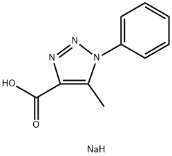 5-Methyl-1-phenyl-1H-1,2,3-triazole-4-carboxylic acid sodium salt 结构式