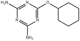 2-Cyclohexyloxy-4,6-diamino-1,3,5-triazine 结构式